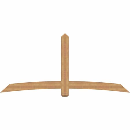 Ekena Millwork Bellingham Timber Gable Bracket, Western Red Cedar, 96"W x 44"H x 5 1/2"D x 5 1/2"F, 11/12 Pitch GBW096X44X0606BEL00SWR